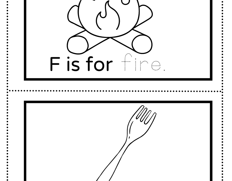 Letter F Printable Worksheet For Kids