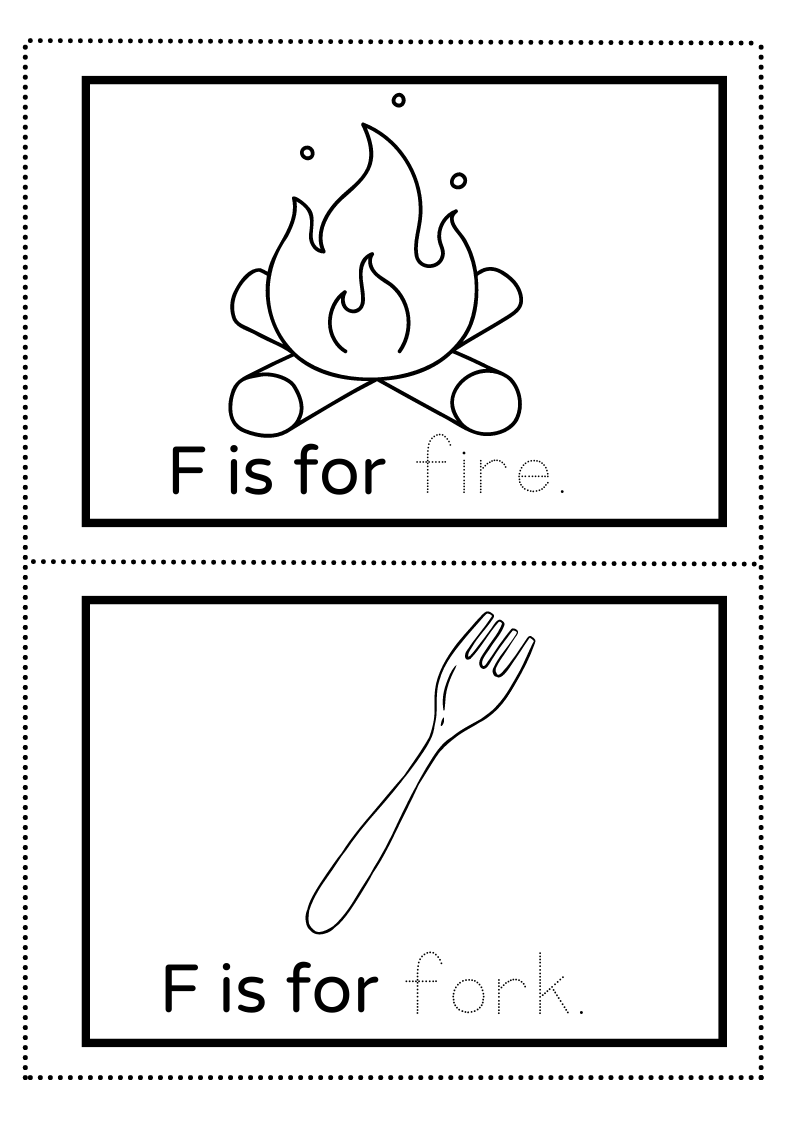 Letter F Printable Worksheet For Kids Letter F Printable Worksheet For Kids