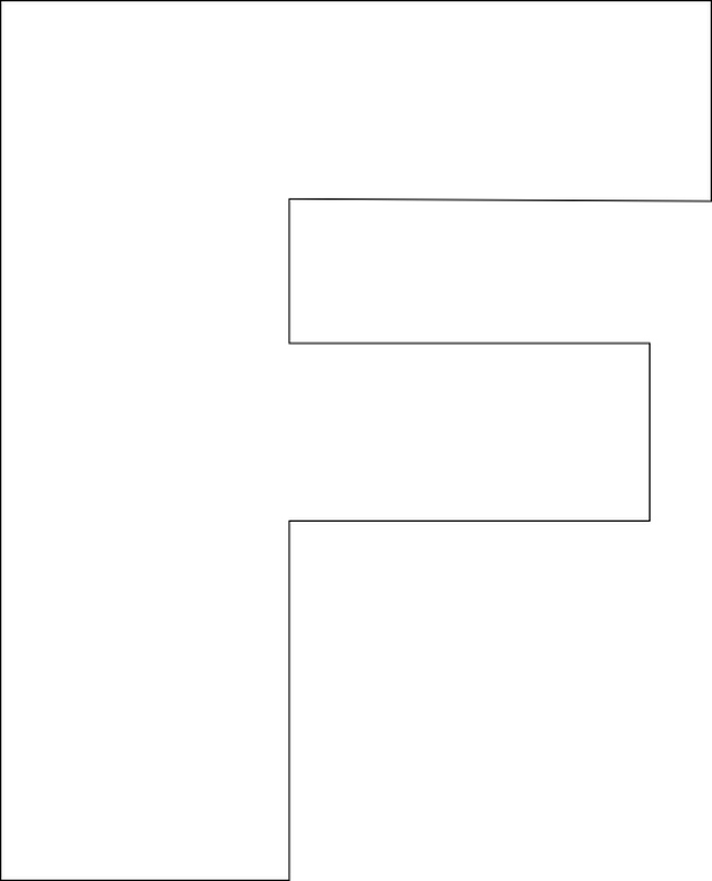 printable letter f template