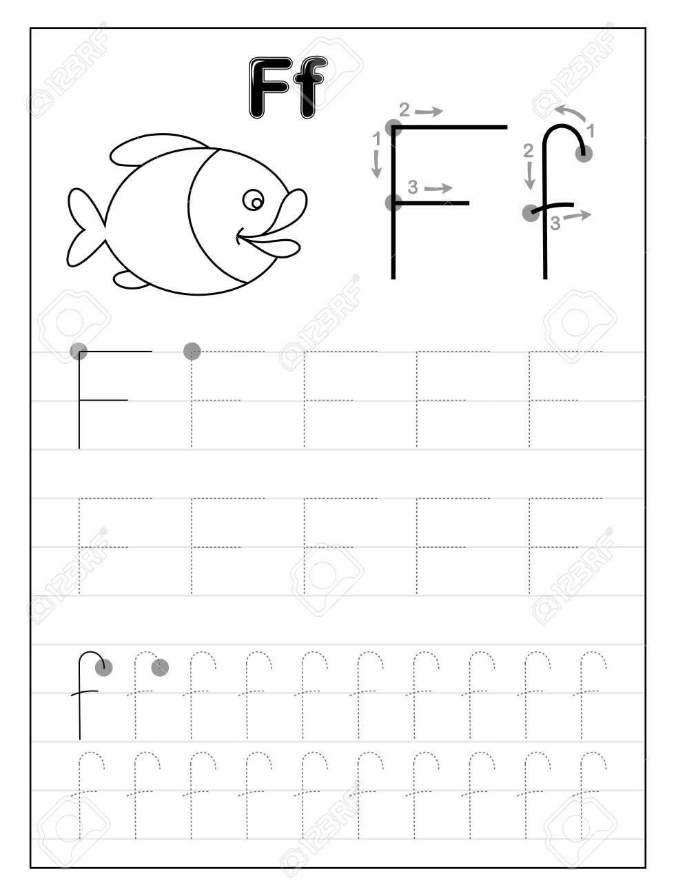 Letter F Tracing Printable AlphabetWorksheetsFree Letter F Tracing Printable AlphabetWorksheetsFree
