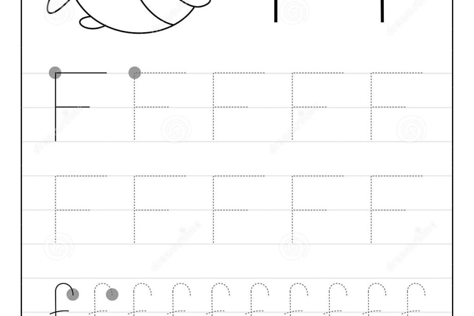 Letter F Tracing Worksheets For Preschool Letter Tracing Worksheets
