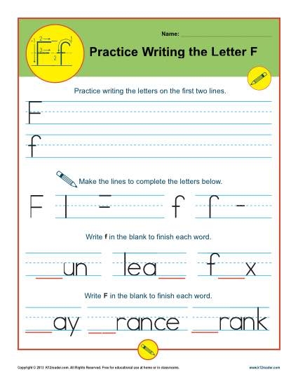 Letter F Worksheets Printable Handwriting Worksheet Letter F Worksheets Printable Handwriting Worksheet
