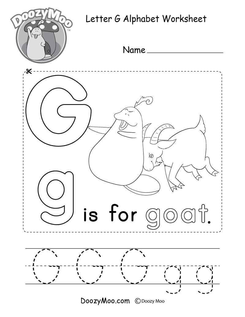 Letter G Alphabet Activity Worksheet Doozy Moo Letter G Alphabet Activity Worksheet Doozy Moo