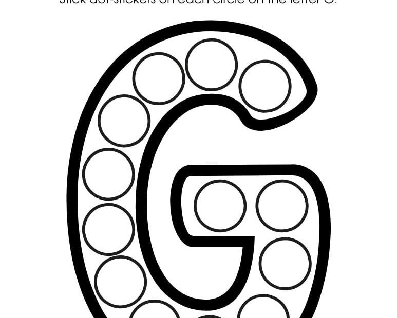Letter G Template Free Printable Pre Printable Infoupdate