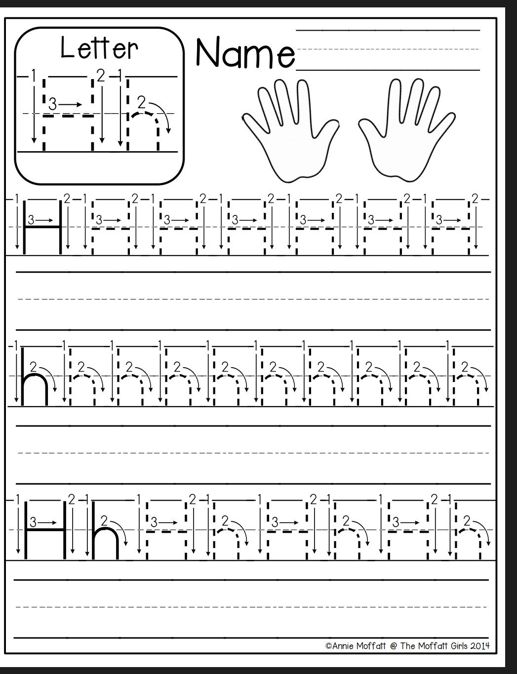 Letter H Printable Worksheet Letter H Printable Worksheet