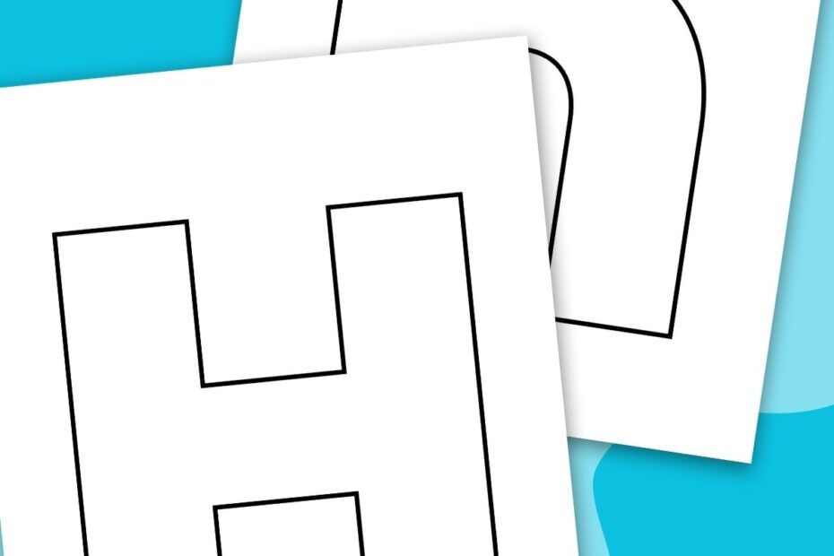 Letter H Template Free Printable Printable Templates Bilarasa