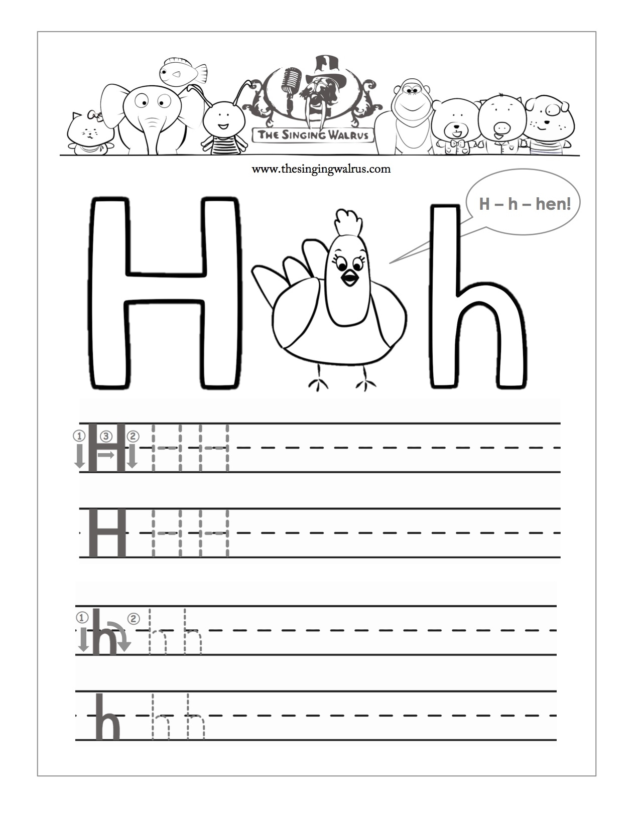 Letter H Worksheets For Kindergarten AlphabetWorksheetsFree Letter H Worksheets For Kindergarten AlphabetWorksheetsFree