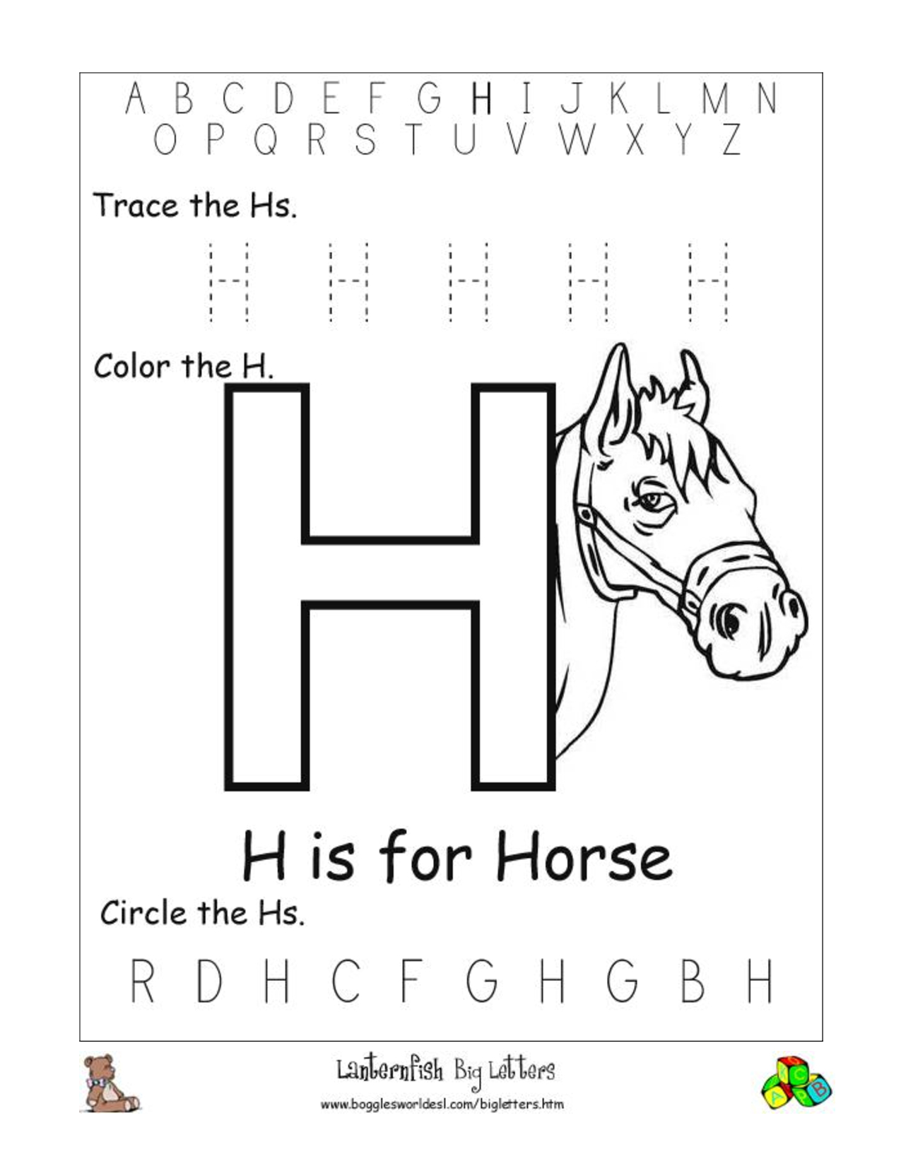 Letter H Worksheets For Toddlers AlphabetWorksheetsFree Letter H Worksheets For Toddlers AlphabetWorksheetsFree