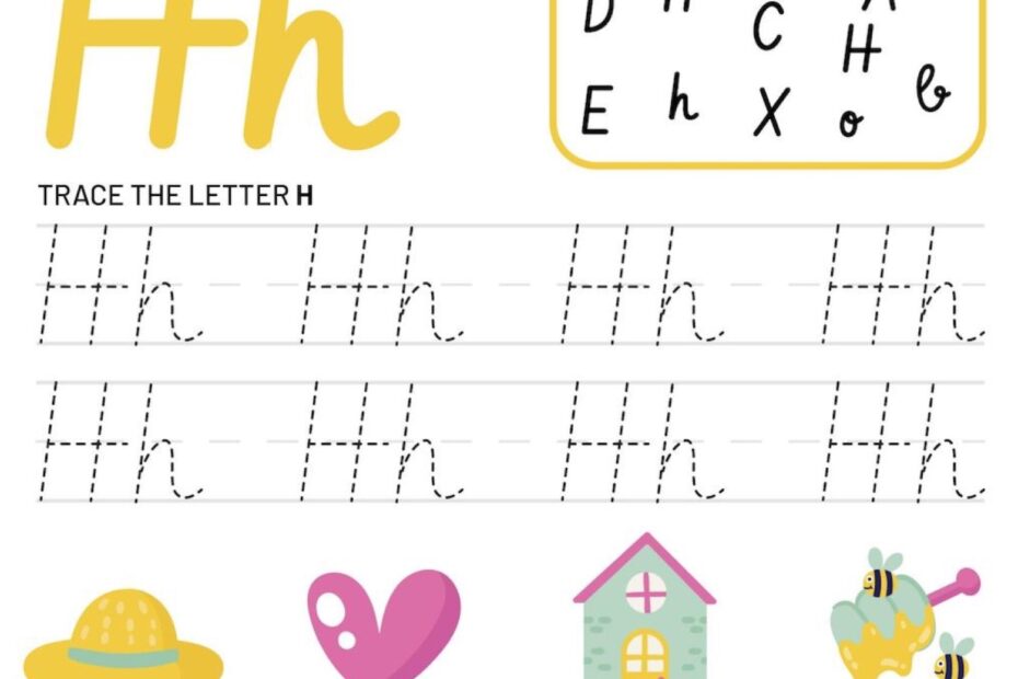 Letter H Writing Activity And Reading Worksheets KidzeZone
