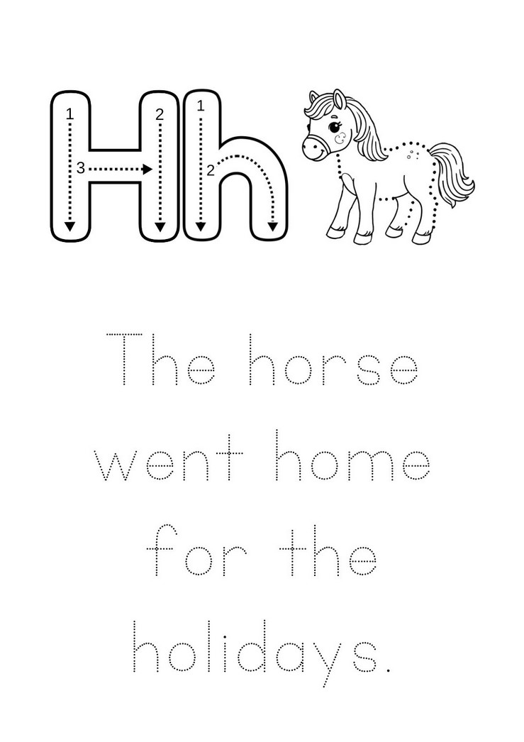 Letter H Writing Practice Worksheet Worksheets HQ Letter H Writing Practice Worksheet Worksheets HQ