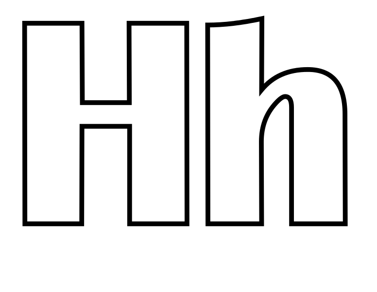 letter hh free printable letter hh free printable