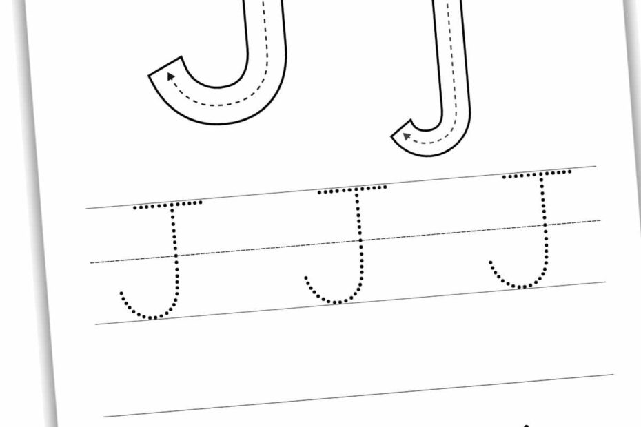 Letter J Tracing Worksheets Free Letter Tracing Worksheets