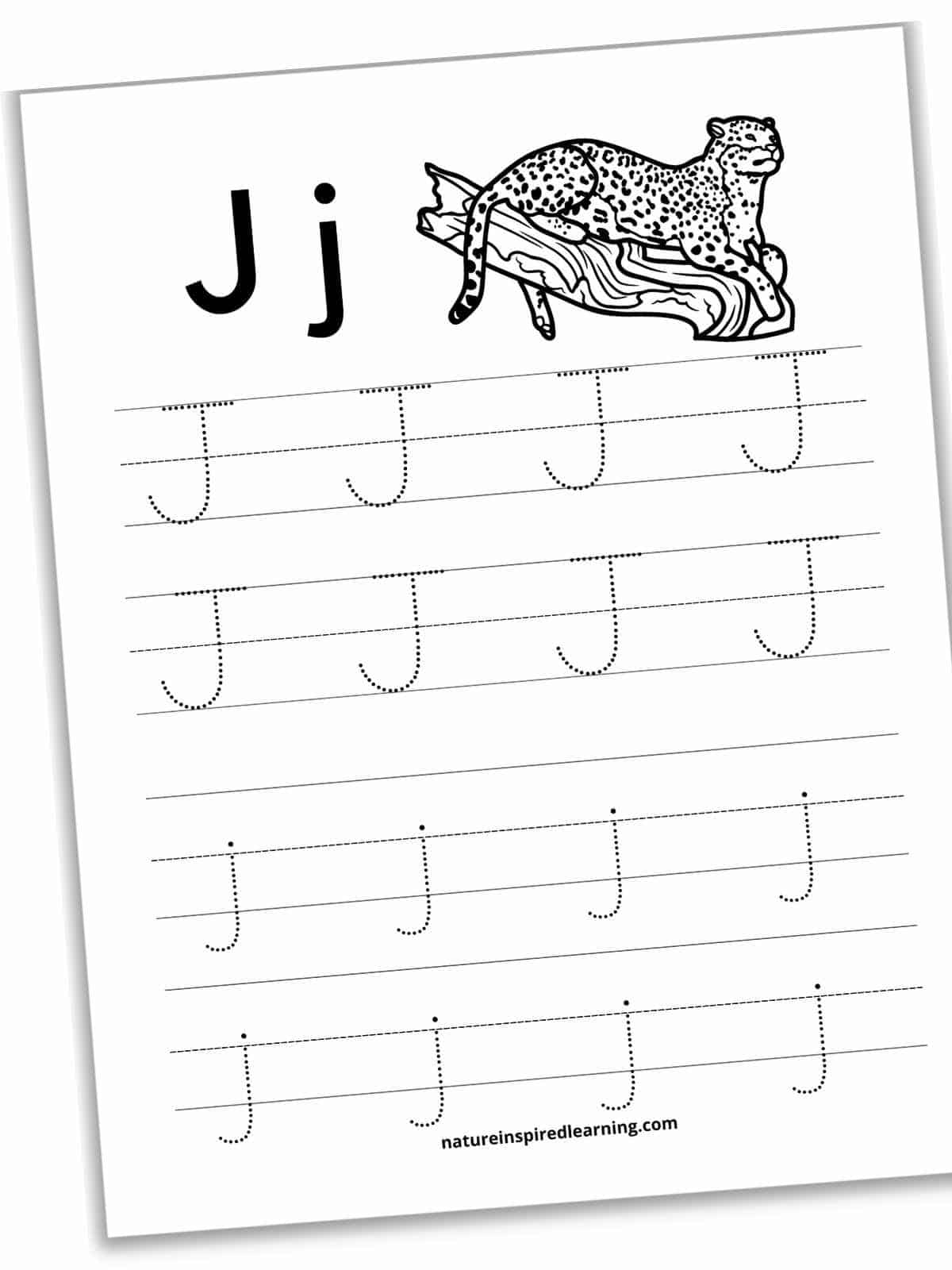 Letter J Tracing Worksheets Free Nature Inspired Learning Letter J Tracing Worksheets Free Nature Inspired Learning