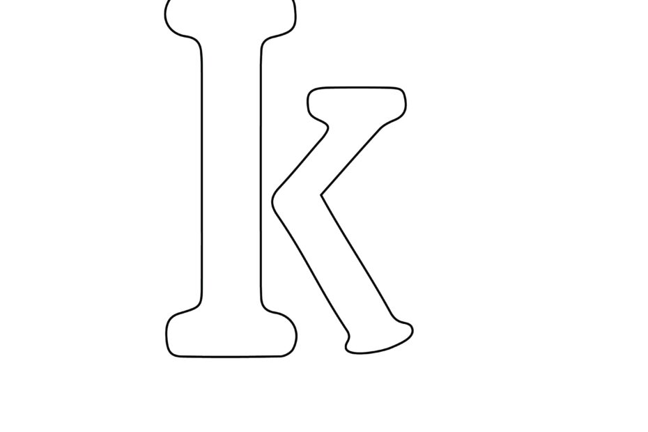 Letter K Template Free Printable Infoupdate