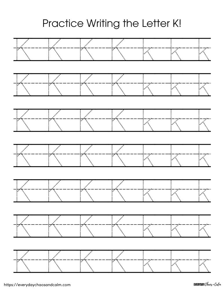 letter k template free printable letter k template free printable