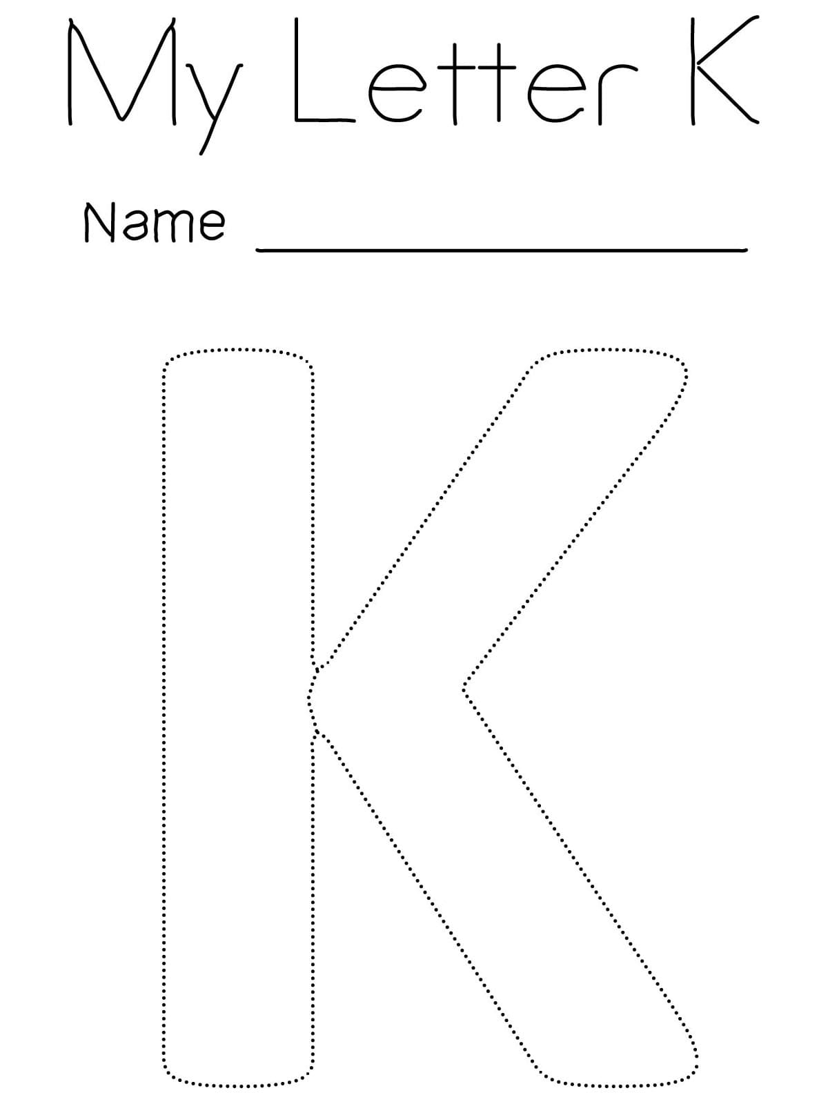 Letter K Tracing Coloring Page Download Print Or Color Online For Free Letter K Tracing Coloring Page Download Print Or Color Online For Free