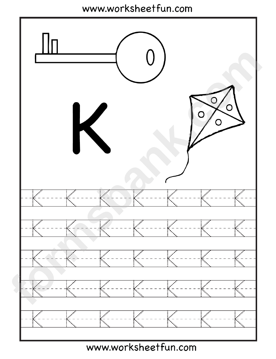 Letter K Tracing Template Printable Pdf Download Letter K Tracing Template Printable Pdf Download