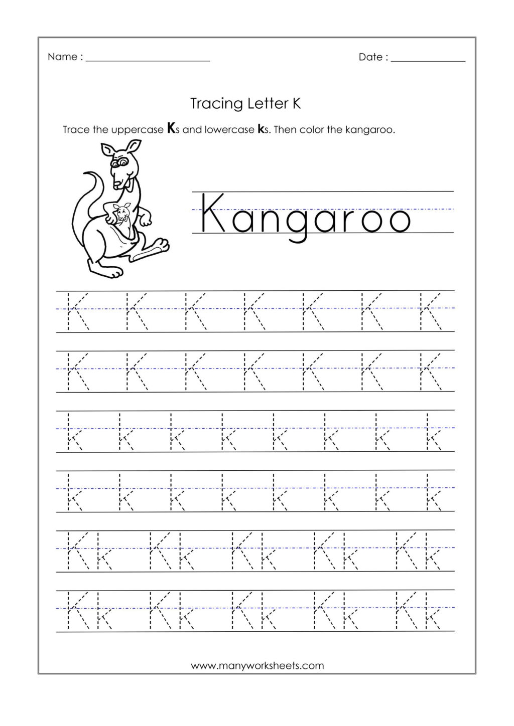 Letter K Tracing Worksheets Preschool Dot To Dot Name Tracing Website Letter K Tracing Worksheets Preschool Dot To Dot Name Tracing Website
