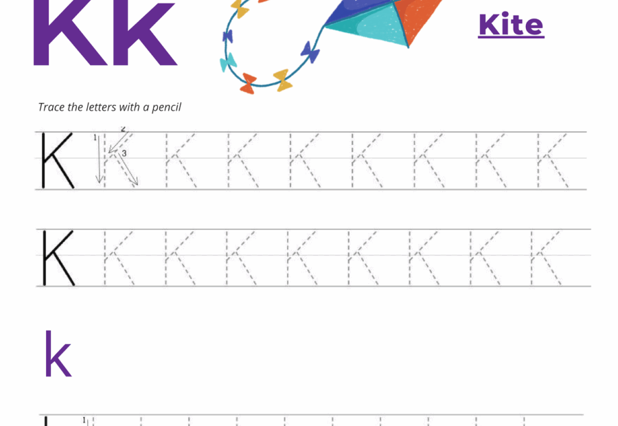 Letter K Tracing Worksheets WorksheetsGO