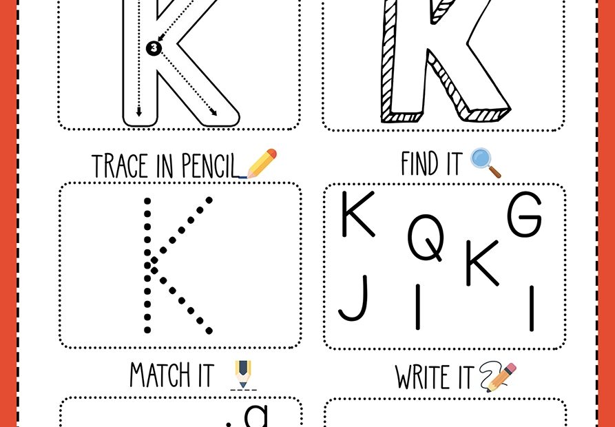 Letter K Worksheet