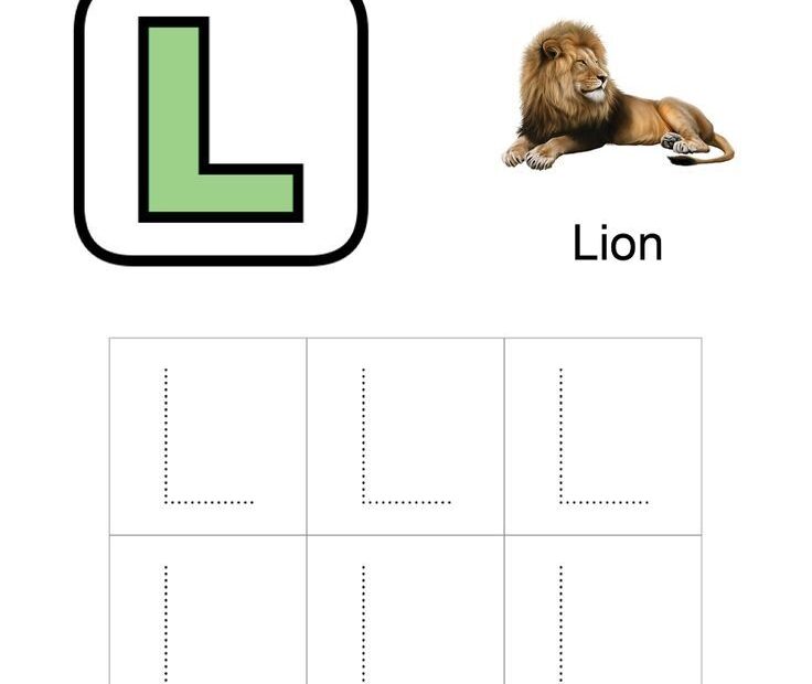 Letter L Tracing Worksheets Free Printable