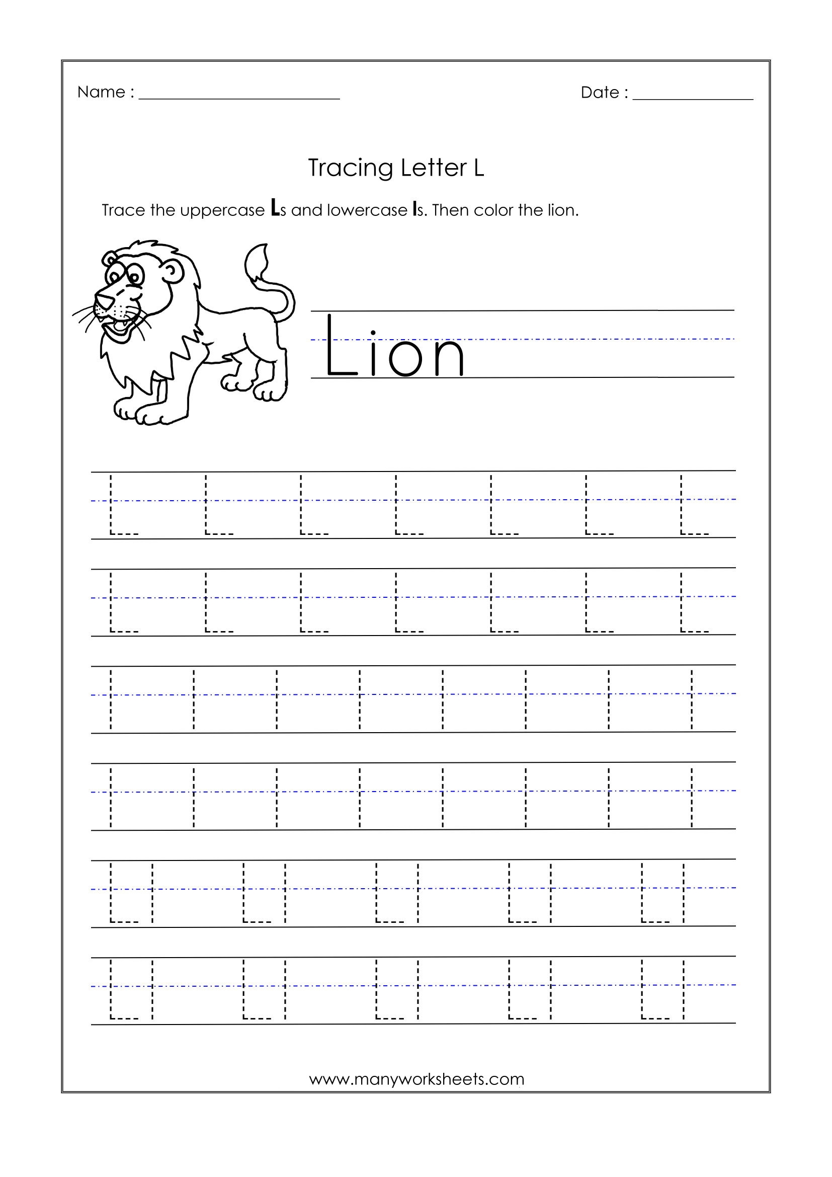 Letter L Worksheets For Kindergarten AlphabetWorksheetsFree Letter L Worksheets For Kindergarten AlphabetWorksheetsFree