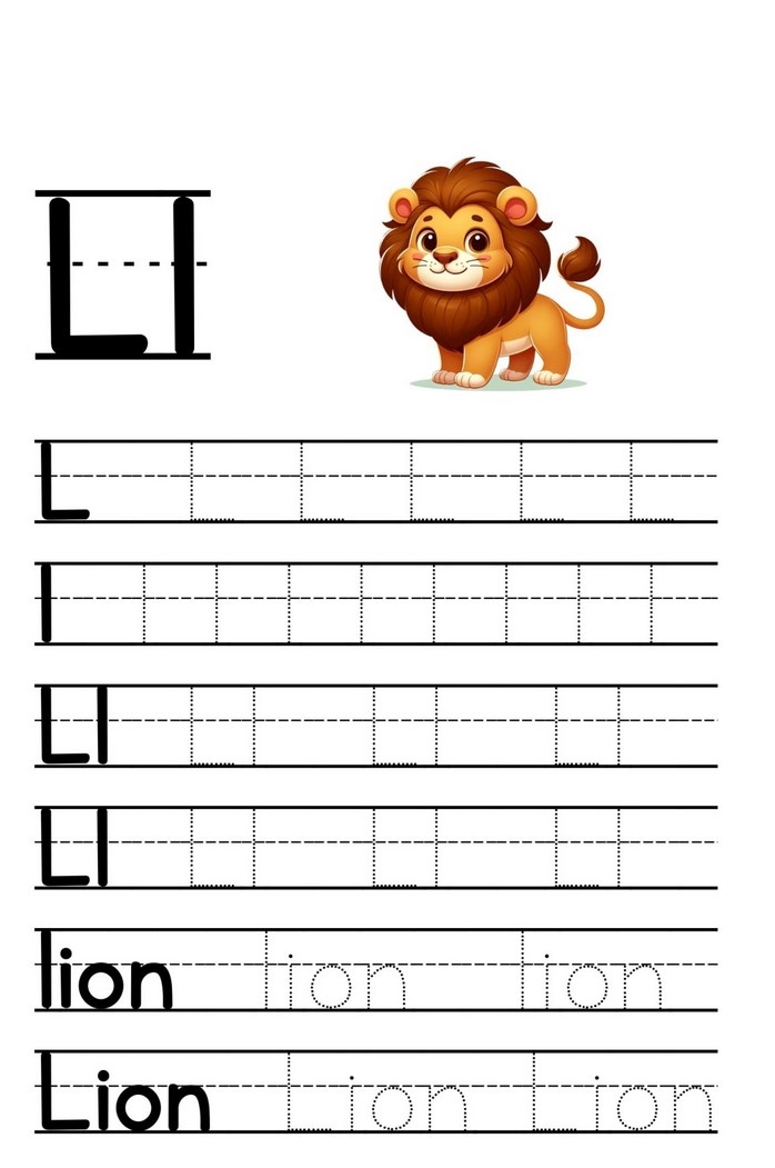 Letter L Writing Practice Worksheet Worksheets HQ Letter L Writing Practice Worksheet Worksheets HQ