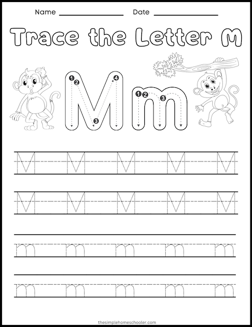 Letter M Preschool Printables Preschool Printables Preschool 