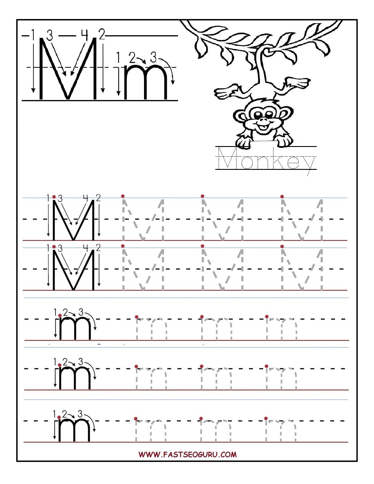 Letter M Template For Preschool Tracing Worksheets Dot To Dot Name Letter M Template For Preschool Tracing Worksheets Dot To Dot Name