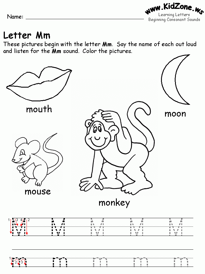 Letter M Worksheets For Preschool Worksheets Decoomo Letter M Worksheets For Preschool Worksheets Decoomo