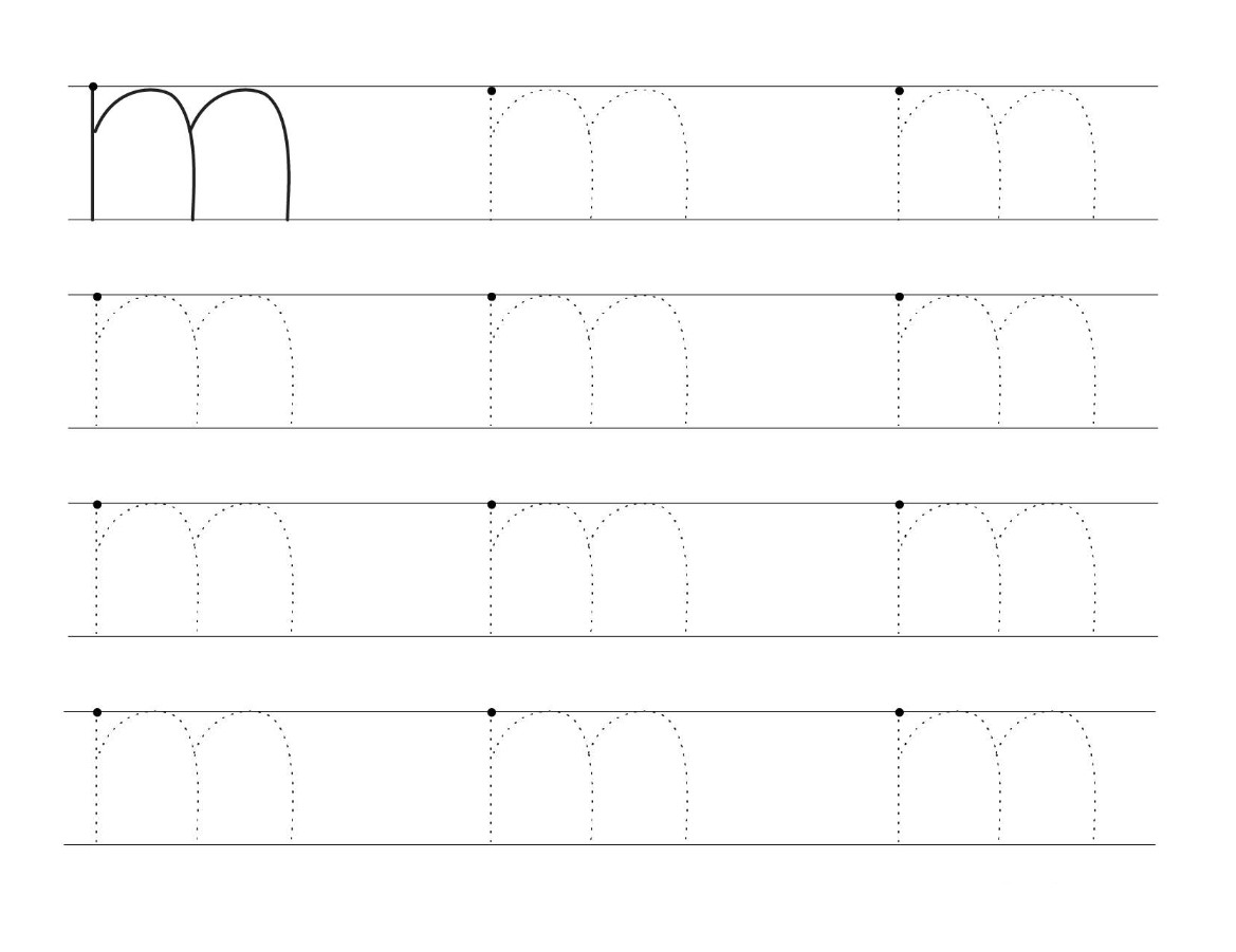 Letter M Writing Practice Worksheet Worksheets HQ Letter M Writing Practice Worksheet Worksheets HQ