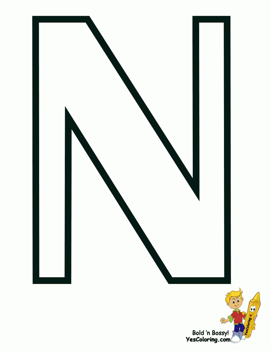 Letter N Coloring Pages Preschool Coloring Home Letter N Coloring Pages Preschool Coloring Home