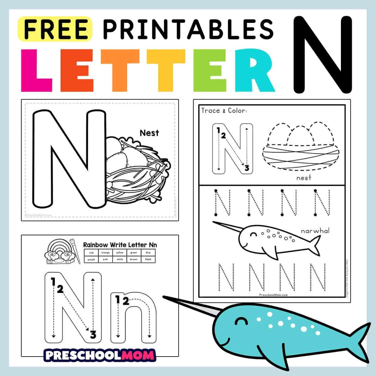Letter N Preschool Printables Preschool Mom Worksheets Library Letter N Preschool Printables Preschool Mom Worksheets Library