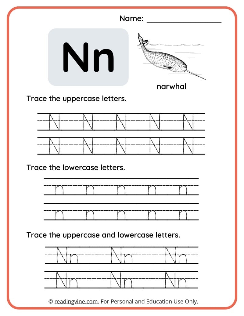 Letter N Worksheets For Preschool Free Printable Letter N Worksheets For Preschool Free Printable