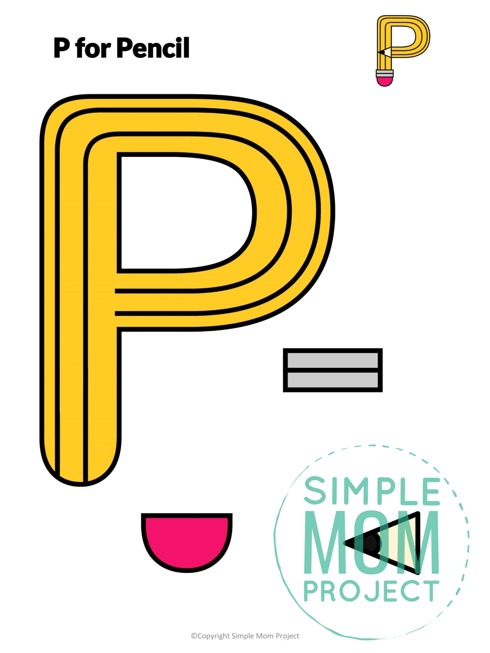 Letter P Craft Printable Letter P Craft Printable