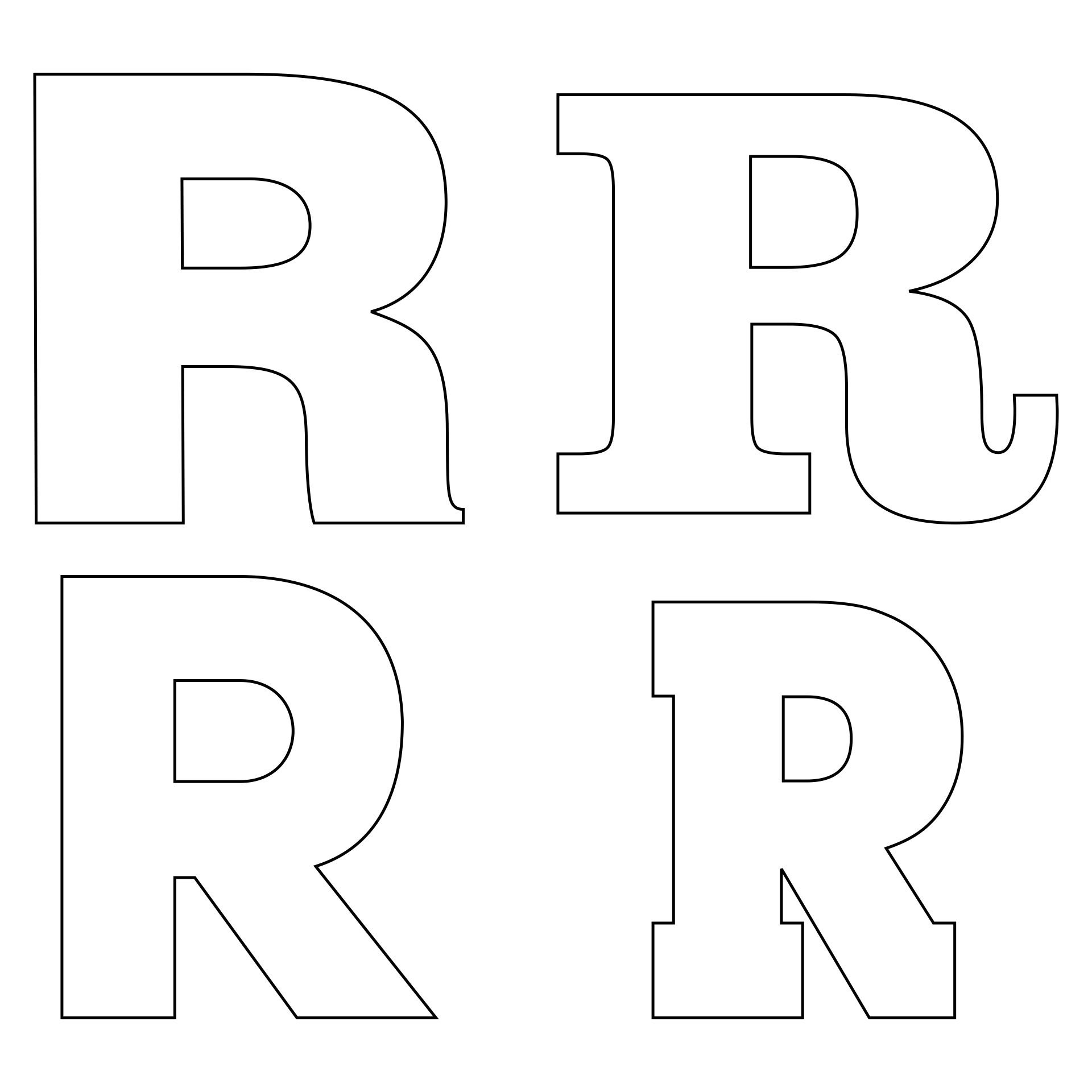 Letter R Template 10 Free PDF Printables Printablee