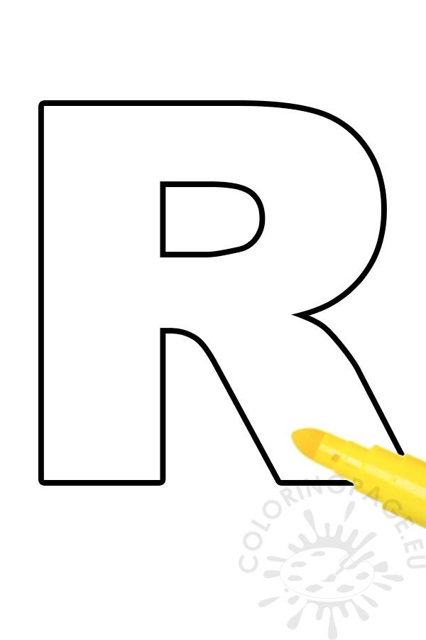 printable letter r template