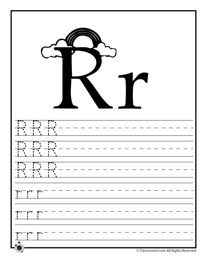Letter R Tracing Practice Woo Jr Kids Activities Letter R Tracing Practice Woo Jr Kids Activities