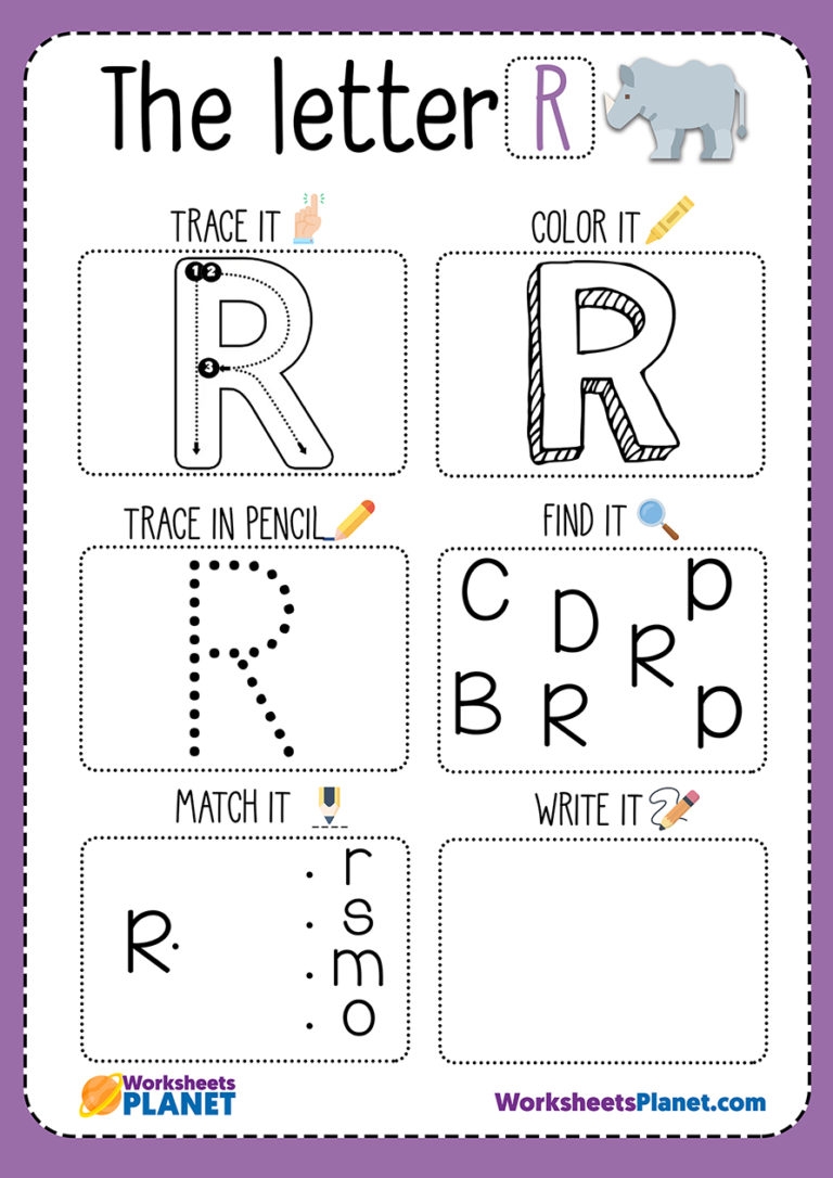 Letter R Worksheet Letter R Worksheet