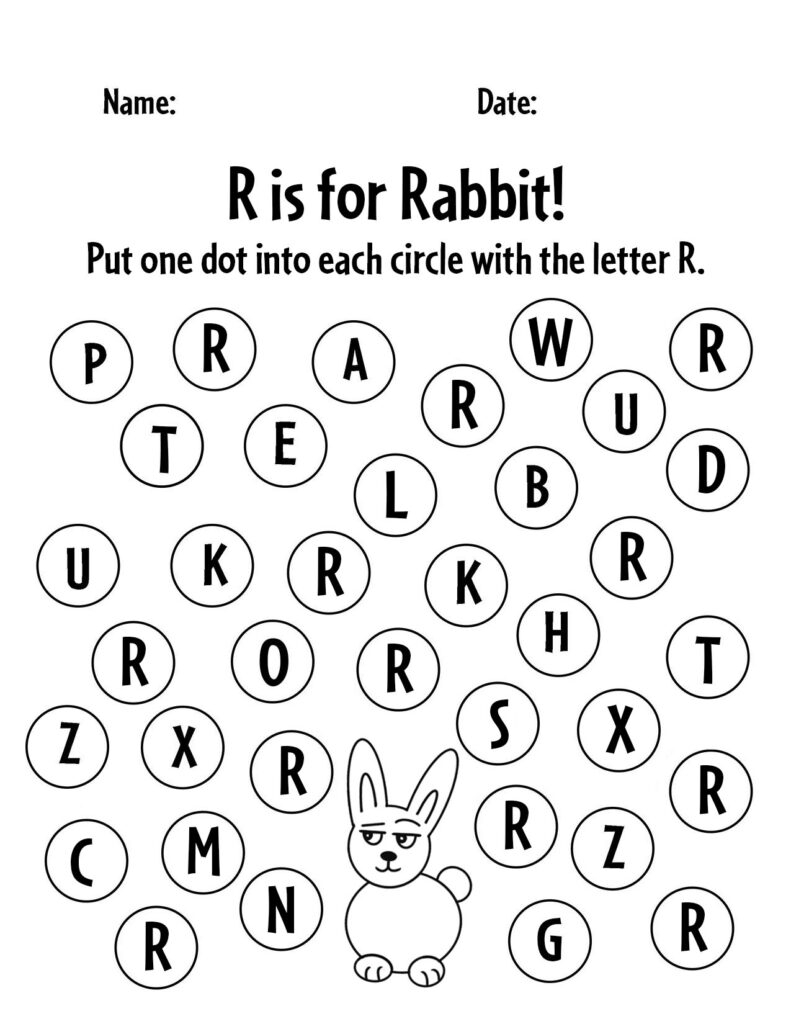 letter r worksheets printable
