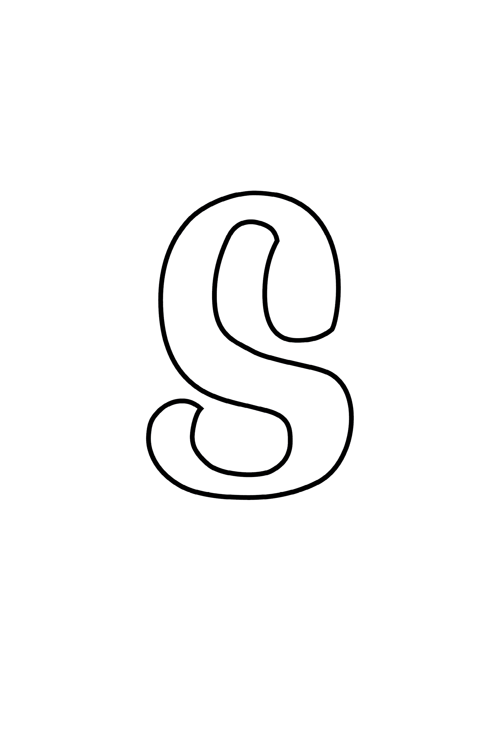 Letter S Template Printable