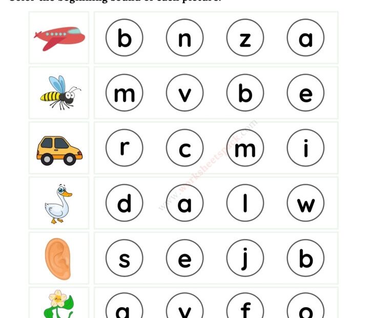 Letter Sound Identification Worksheets Infoupdate