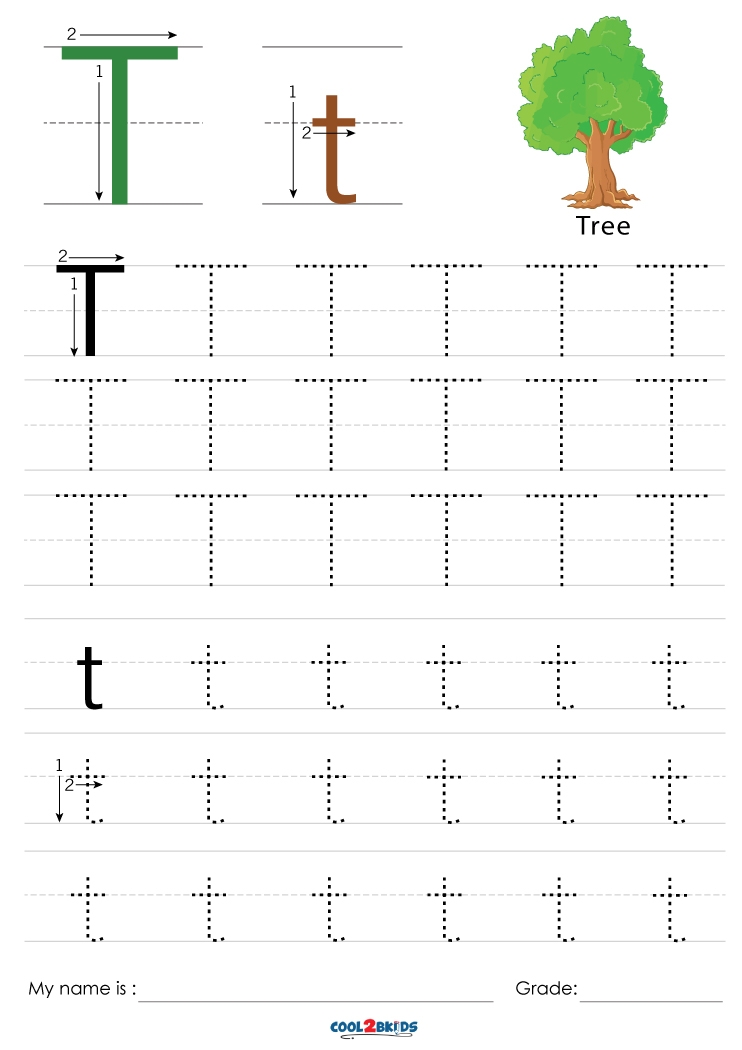 Letter T Tracing Worksheets LettersWorksheets Letter T Tracing Worksheets LettersWorksheets