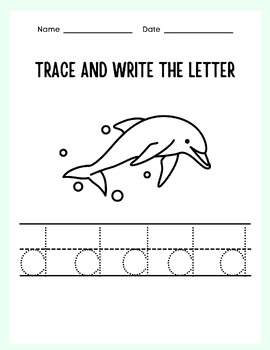 letter tracing d letter tracing d