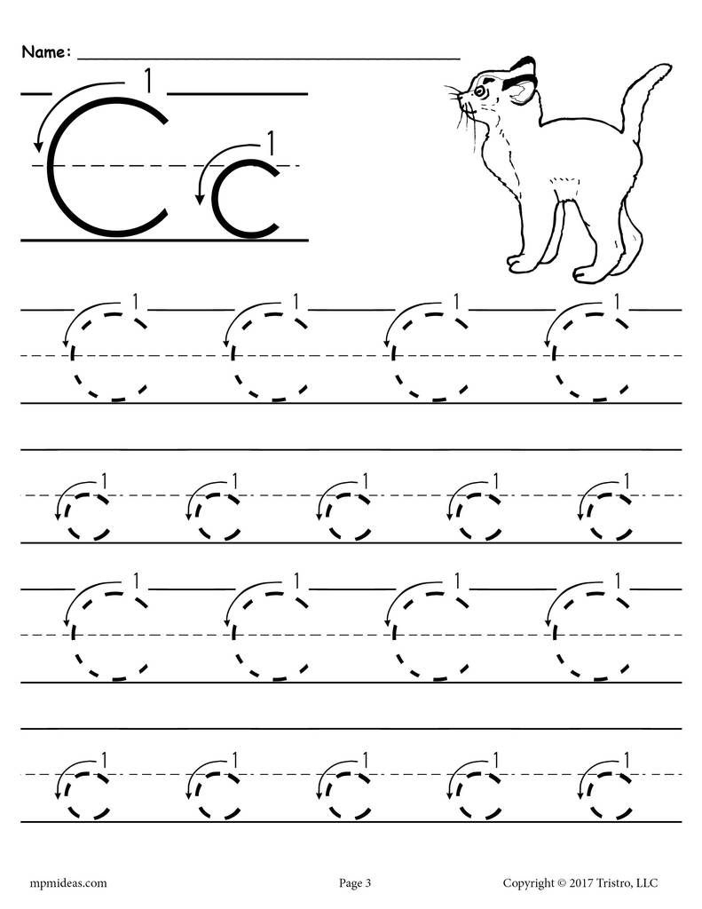 letter c tracing practice worksheets letter c tracing practice worksheets