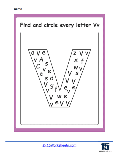 Letter V Worksheet Worksheets Library