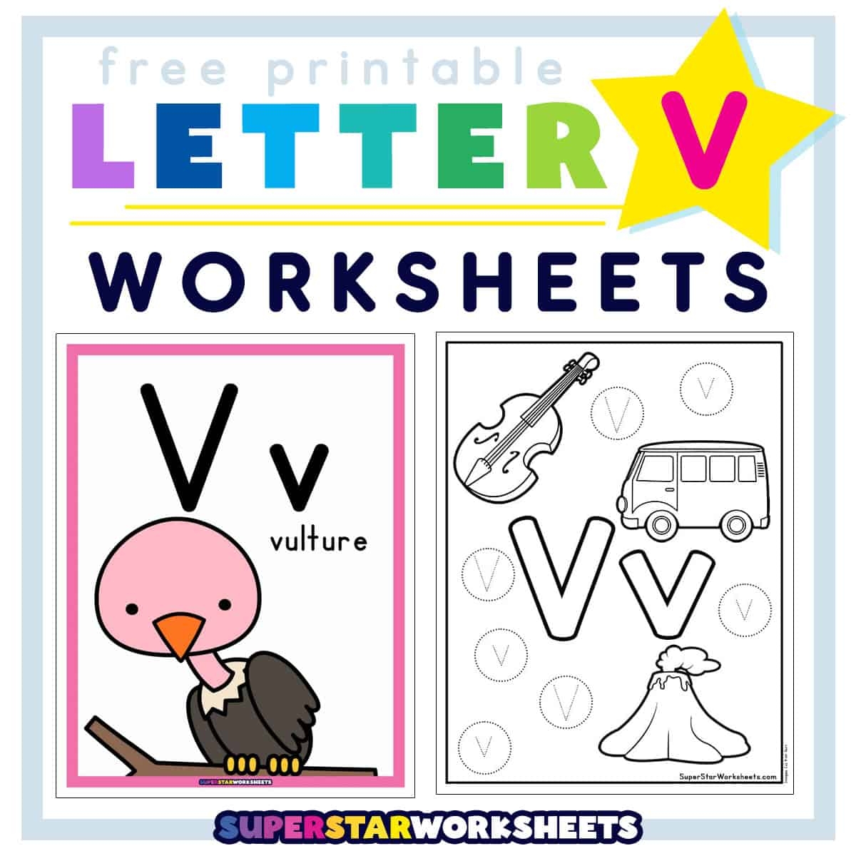Letter V Worksheets Superstar Worksheets Letter V Worksheets Superstar Worksheets