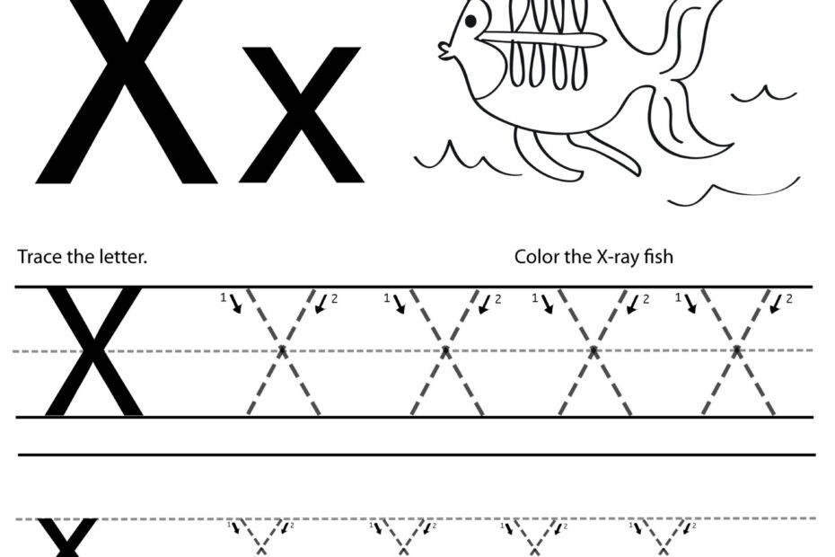 Letter X Preschool Worksheets Letter Tracing Worksheets
