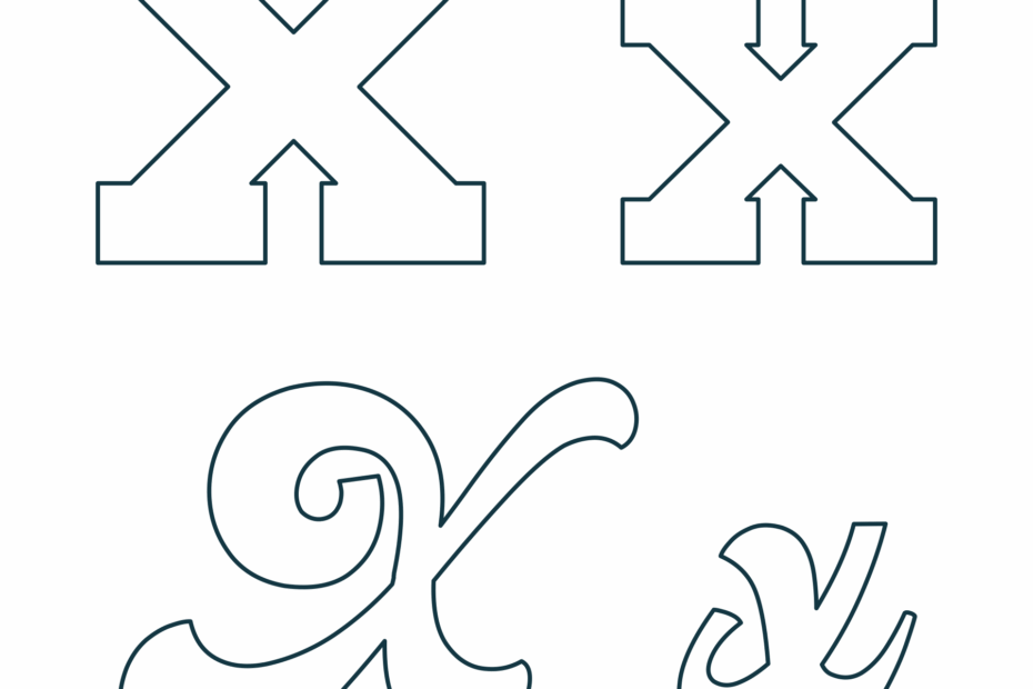 Letter X Templates 10 Free PDF Printables Printablee