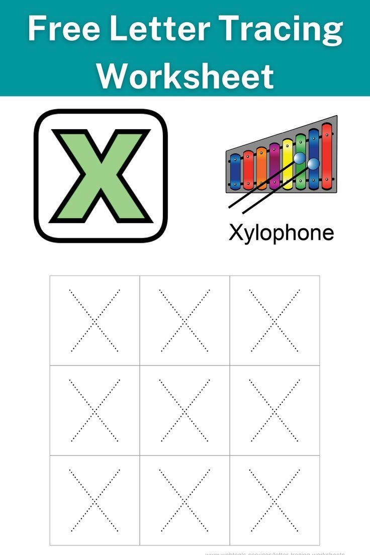 Letter X Tracing Worksheets Free Printable Letter X Tracing Worksheets Free Printable